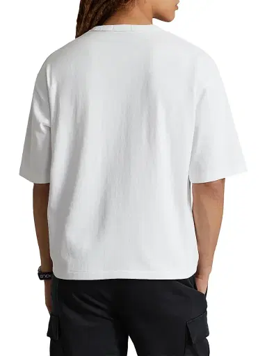 Polo Ralph Lauren Men's Colorblocked Big Pony Logo T-Shirt - White | Thumbnail 4 Polo Ralph Lauren Men's Colorblocked Big Pony Logo T-Shirt - White | Thumbnail 4
