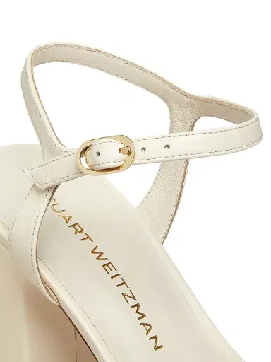 Stuart Weitzman Women's Dayna 100MM Metallic Leather Platform Sandals - Seashell | Thumbnail 5 Stuart Weitzman Women's Dayna 100MM Metallic Leather Platform Sandals - Seashell | Thumbnail 5