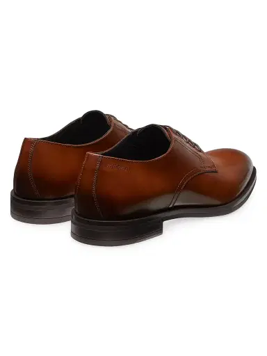 Stuart Weitzman Men's SW Club Classic Leather Derbys - Tan | Thumbnail 3 Stuart Weitzman Men's SW Club Classic Leather Derbys - Tan | Thumbnail 3