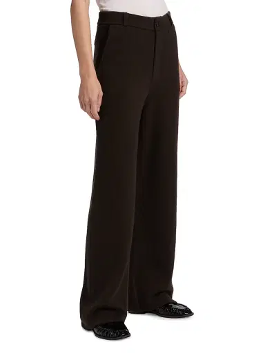 Guest in Residence Women's Cashmere Tailored Wide-Leg Pants - Burnt Cocoa | Thumbnail 4 Guest in Residence Women's Cashmere Tailored Wide-Leg Pants - Burnt Cocoa | Thumbnail 4