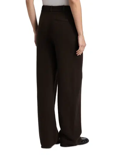 Guest in Residence Women's Cashmere Tailored Wide-Leg Pants - Burnt Cocoa | Thumbnail 5 Guest in Residence Women's Cashmere Tailored Wide-Leg Pants - Burnt Cocoa | Thumbnail 5