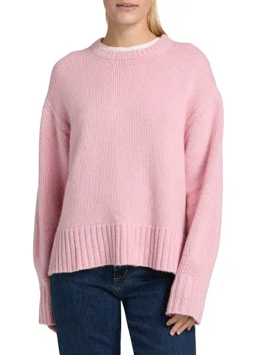 Guest in Residence Women's Cozy Crew Cashmere Sweater - Daybreak | Thumbnail 3 Guest in Residence Women's Cozy Crew Cashmere Sweater - Daybreak | Thumbnail 3