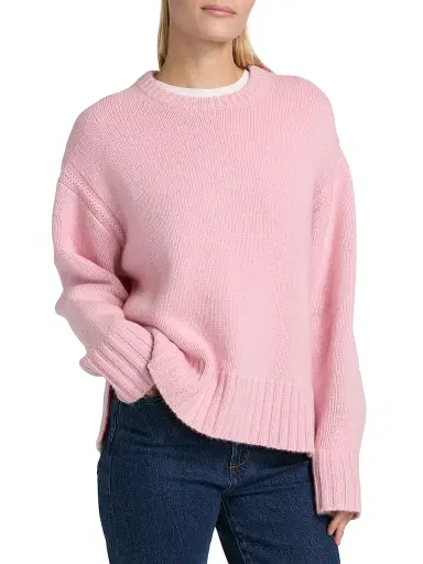 Guest in Residence Women's Cozy Crew Cashmere Sweater - Daybreak | Thumbnail 4 Guest in Residence Women's Cozy Crew Cashmere Sweater - Daybreak | Thumbnail 4