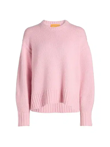Guest in Residence Women's Cozy Crew Cashmere Sweater - Daybreak | Thumbnail 1 Guest in Residence Women's Cozy Crew Cashmere Sweater - Daybreak | Thumbnail 1