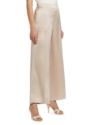Elie Tahari Women's Ashlynn Satin Cropped Wide-Leg Pants | Thumbnail 4 Elie Tahari Women's Ashlynn Satin Cropped Wide-Leg Pants | Thumbnail 4