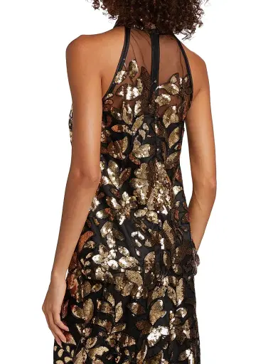 Elie Tahari Women's Heritage Isabella Sequin Top - Crested Floral Sequin | Thumbnail 5 Elie Tahari Women's Heritage Isabella Sequin Top - Crested Floral Sequin | Thumbnail 5
