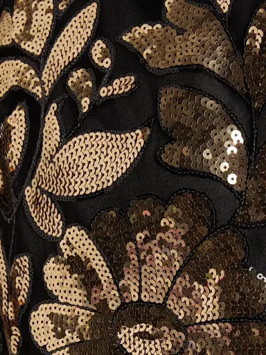 Elie Tahari Women's Heritage Isabella Sequin Top - Crested Floral Sequin | Thumbnail 7 Elie Tahari Women's Heritage Isabella Sequin Top - Crested Floral Sequin | Thumbnail 7