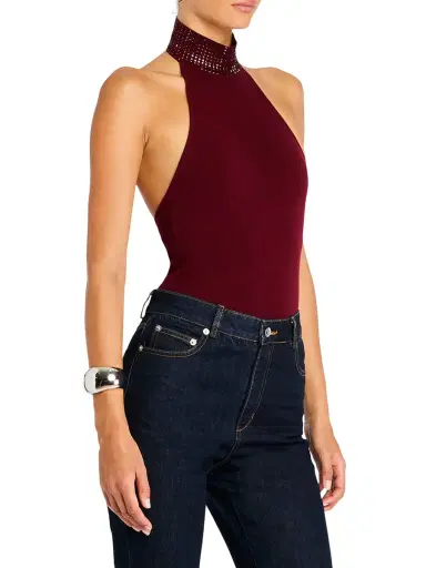 Retrofête Women's Maci Bodysuit - Port | Thumbnail 2 Retrofête Women's Maci Bodysuit - Port | Thumbnail 2