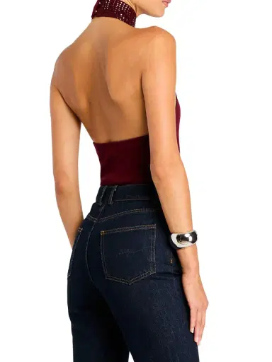 Retrofête Women's Maci Bodysuit - Port | Thumbnail 3 Retrofête Women's Maci Bodysuit - Port | Thumbnail 3