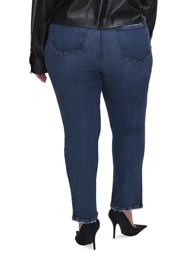 Good American Women's Good Legs Straight Jeans - Indigo | Thumbnail 8 Good American Women's Good Legs Straight Jeans - Indigo | Thumbnail 8