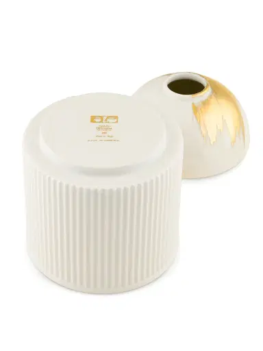 Ginori 1735 White Gold L'Amazzone Porcelain Diffuser Holder - White Gold | Thumbnail 4 Ginori 1735 White Gold L'Amazzone Porcelain Diffuser Holder - White Gold | Thumbnail 4
