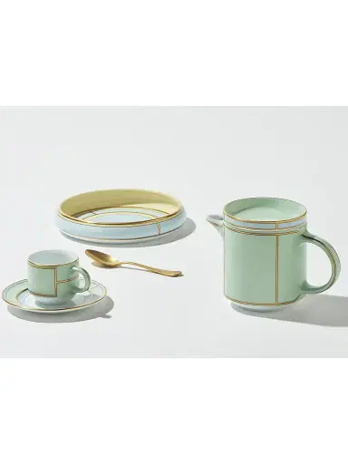 Ginori 1735 Diva Colonna Coffee Pot with Cover - Diva Celes | Thumbnail 5 Ginori 1735 Diva Colonna Coffee Pot with Cover - Diva Celes | Thumbnail 5