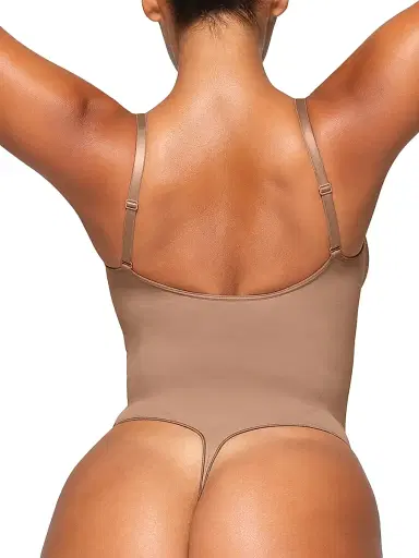 Skims Women's Seamless Sculpt Thong Bodysuit - Sienna - Size XL | Thumbnail 4 Skims Women's Seamless Sculpt Thong Bodysuit - Sienna - Size XL | Thumbnail 4