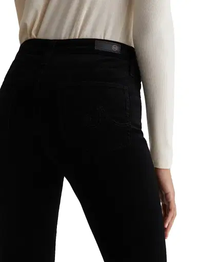 AG Jeans Women's Farrah Stretch-Velvet High-Rise Boot-Cut Pants - Super Black | Thumbnail 7 AG Jeans Women's Farrah Stretch-Velvet High-Rise Boot-Cut Pants - Super Black | Thumbnail 7