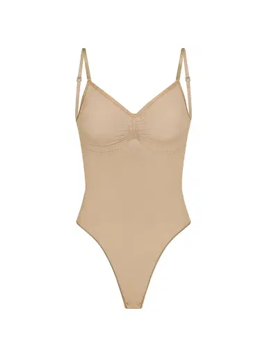 Skims Women's Smoothing Low-Back Bodysuit - Clay - Size XL | Thumbnail 1 Skims Women's Smoothing Low-Back Bodysuit - Clay - Size XL | Thumbnail 1