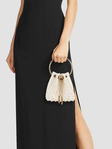 Jimmy Choo Women's Bon Bon Faux Pearl Top Handle Bag | Thumbnail 3 Jimmy Choo Women's Bon Bon Faux Pearl Top Handle Bag | Thumbnail 3