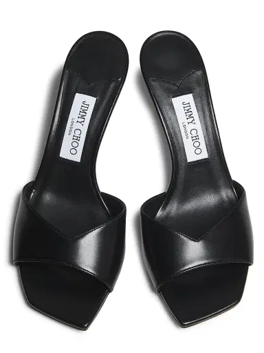 Jimmy Choo Women's Skye Leather Sandals - Black | Thumbnail 4 Jimmy Choo Women's Skye Leather Sandals - Black | Thumbnail 4