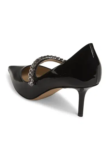 Jimmy Choo Women's Bing 65MM Crystal-Embellished Patent Leather Pumps - Black | Thumbnail 3 Jimmy Choo Women's Bing 65MM Crystal-Embellished Patent Leather Pumps - Black | Thumbnail 3