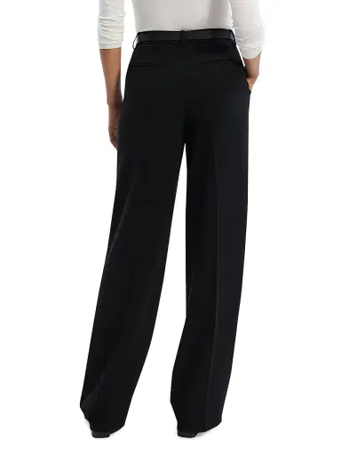 Theory Women's Relaxed Straight-Fit Trousers - Black | Thumbnail 5 Theory Women's Relaxed Straight-Fit Trousers - Black | Thumbnail 5