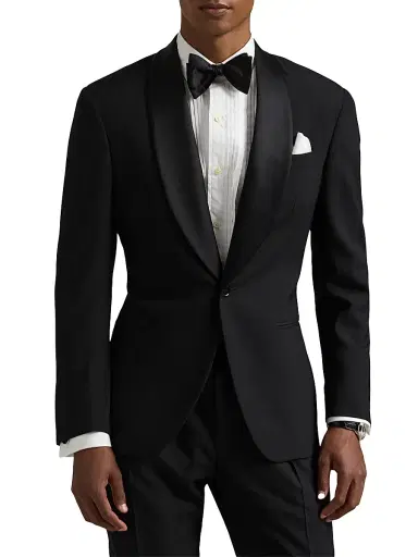 Polo Ralph Lauren Men's Barathea Satin & Wool Tuxedo | Thumbnail 3 Polo Ralph Lauren Men's Barathea Satin & Wool Tuxedo | Thumbnail 3