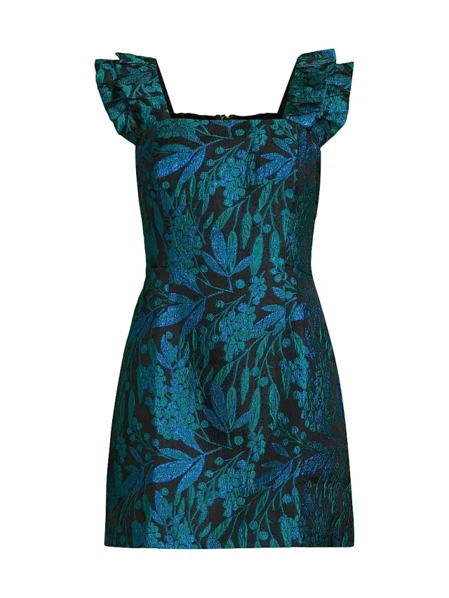 Women's Lolina Brocade Romper - Deep Lagoon Women's Lolina Brocade Romper - Deep Lagoon