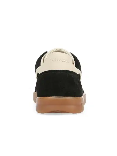 Vince Men's Oasis Leather & Suede Oxford-Style Sneakers - Black | Thumbnail 3 Vince Men's Oasis Leather & Suede Oxford-Style Sneakers - Black | Thumbnail 3