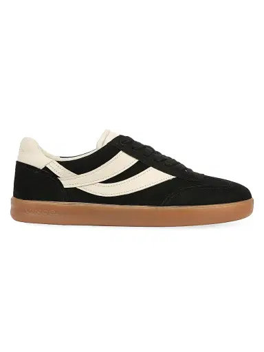 Vince Men's Oasis Leather & Suede Oxford-Style Sneakers - Black | Thumbnail 1 Vince Men's Oasis Leather & Suede Oxford-Style Sneakers - Black | Thumbnail 1
