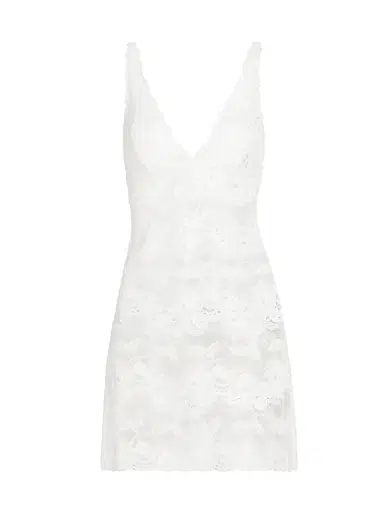 Josie Natori Women's Imagine Floral Lace Slip Minidress - Warm White - Size Large | Thumbnail 1 Josie Natori Women's Imagine Floral Lace Slip Minidress - Warm White - Size Large | Thumbnail 1
