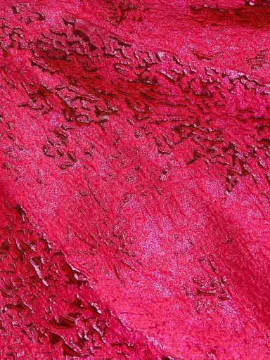 Teri Jon by Rickie Freeman Women's Jacquard One-Shoulder Ruffle Column Gown - Hot Pink - Size 18 | Thumbnail 7 Teri Jon by Rickie Freeman Women's Jacquard One-Shoulder Ruffle Column Gown - Hot Pink - Size 18 | Thumbnail 7