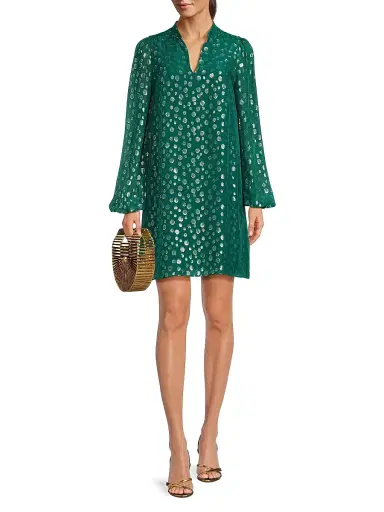 Lilly Pulitzer Women's Lauralyn Silk Dress - Villa Green | Thumbnail 2 Lilly Pulitzer Women's Lauralyn Silk Dress - Villa Green | Thumbnail 2