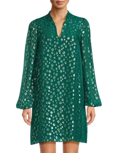 Lilly Pulitzer Women's Lauralyn Silk Dress - Villa Green | Thumbnail 3 Lilly Pulitzer Women's Lauralyn Silk Dress - Villa Green | Thumbnail 3