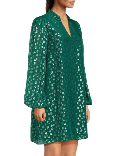 Lilly Pulitzer Women's Lauralyn Silk Dress - Villa Green | Thumbnail 4 Lilly Pulitzer Women's Lauralyn Silk Dress - Villa Green | Thumbnail 4