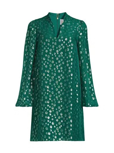 Lilly Pulitzer Women's Lauralyn Silk Dress - Villa Green | Thumbnail 1 Lilly Pulitzer Women's Lauralyn Silk Dress - Villa Green | Thumbnail 1