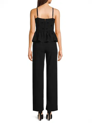 Lilly Pulitzer Women's Luella Embellished Peplum Jumpsuit | Thumbnail 5 Lilly Pulitzer Women's Luella Embellished Peplum Jumpsuit | Thumbnail 5