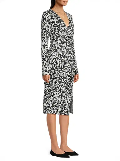 Lilly Pulitzer Women's Odella V-Neck Midi-Dress - Coconut | Thumbnail 4 Lilly Pulitzer Women's Odella V-Neck Midi-Dress - Coconut | Thumbnail 4