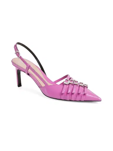 Gucci Women's Seraphine 75MM Leather Slingback Pumps - Libre Pink | Thumbnail 2 Gucci Women's Seraphine 75MM Leather Slingback Pumps - Libre Pink | Thumbnail 2