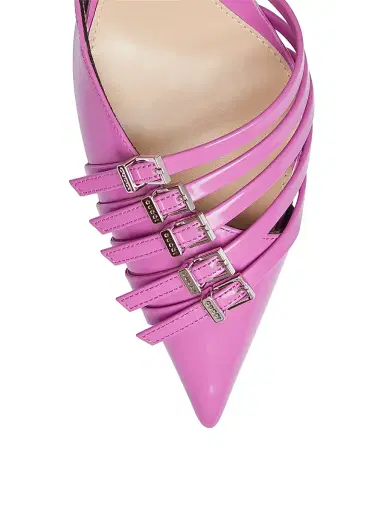 Gucci Women's Seraphine 75MM Leather Slingback Pumps - Libre Pink | Thumbnail 4 Gucci Women's Seraphine 75MM Leather Slingback Pumps - Libre Pink | Thumbnail 4