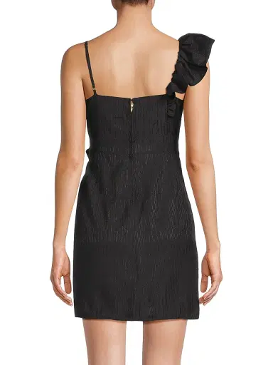 Lilly Pulitzer Women's Lavianna Ruffle Minidress - Noir | Thumbnail 5 Lilly Pulitzer Women's Lavianna Ruffle Minidress - Noir | Thumbnail 5