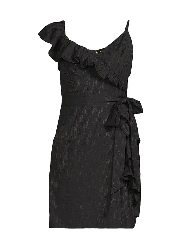 Women's Lavianna Ruffle Minidress - Noir Women's Lavianna Ruffle Minidress - Noir