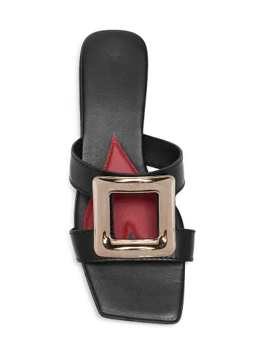 Roger Vivier Women's New Metal Buckle Leather Sandals - Cuoio | Thumbnail 19 Roger Vivier Women's New Metal Buckle Leather Sandals - Cuoio | Thumbnail 19