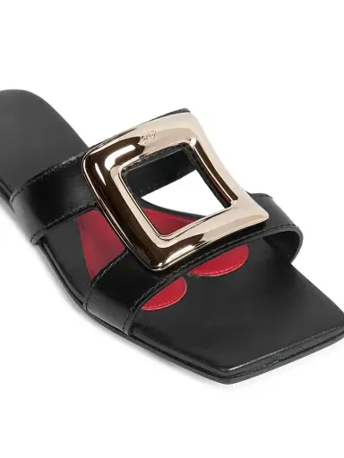 Roger Vivier Women's New Metal Buckle Leather Sandals - Cuoio | Thumbnail 21 Roger Vivier Women's New Metal Buckle Leather Sandals - Cuoio | Thumbnail 21