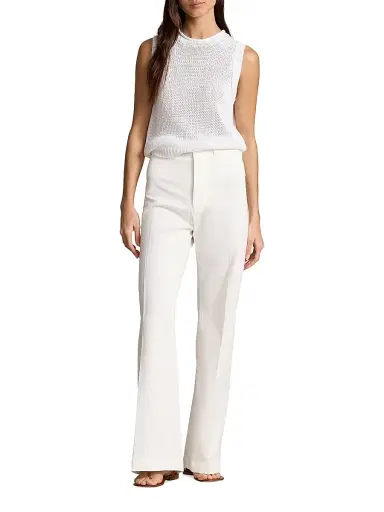 Polo Ralph Lauren Women's Linen-Cotton Knit Sweater Tank - White | Thumbnail 2 Polo Ralph Lauren Women's Linen-Cotton Knit Sweater Tank - White | Thumbnail 2