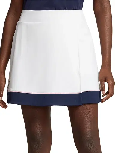 RLX Ralph Lauren Women's Interlock Faux-Wrap Skort - Ceramic White | Thumbnail 3 RLX Ralph Lauren Women's Interlock Faux-Wrap Skort - Ceramic White | Thumbnail 3
