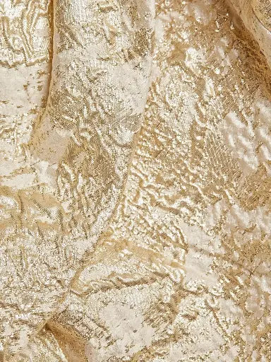 Teri Jon by Rickie Freeman Women's Metallic Jacquard One-Shoulder Gown - Ivory Gold - Size 10 | Thumbnail 7 Teri Jon by Rickie Freeman Women's Metallic Jacquard One-Shoulder Gown - Ivory Gold - Size 10 | Thumbnail 7