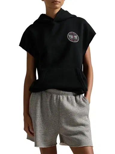 Polo Ralph Lauren Men's Unisex Pink Pony Vintage Fleece Sleeveless Hoodie | Thumbnail 5 Polo Ralph Lauren Men's Unisex Pink Pony Vintage Fleece Sleeveless Hoodie | Thumbnail 5