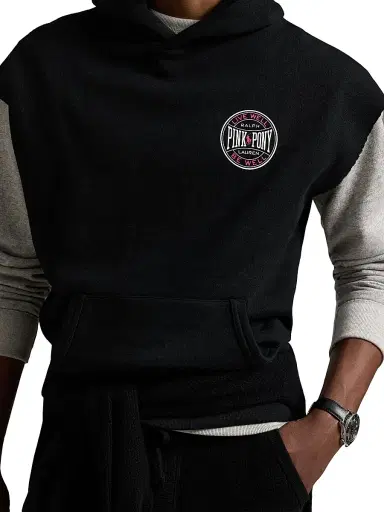 Polo Ralph Lauren Men's Unisex Pink Pony Vintage Fleece Sleeveless Hoodie | Thumbnail 7 Polo Ralph Lauren Men's Unisex Pink Pony Vintage Fleece Sleeveless Hoodie | Thumbnail 7