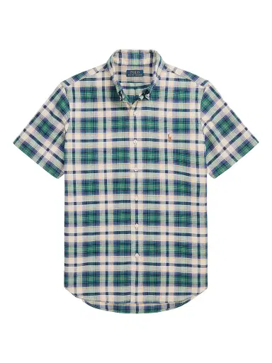 Polo Ralph Lauren Men's Plaid Cotton Short-Sleeve Oxford Shirt | Thumbnail 1 Polo Ralph Lauren Men's Plaid Cotton Short-Sleeve Oxford Shirt | Thumbnail 1
