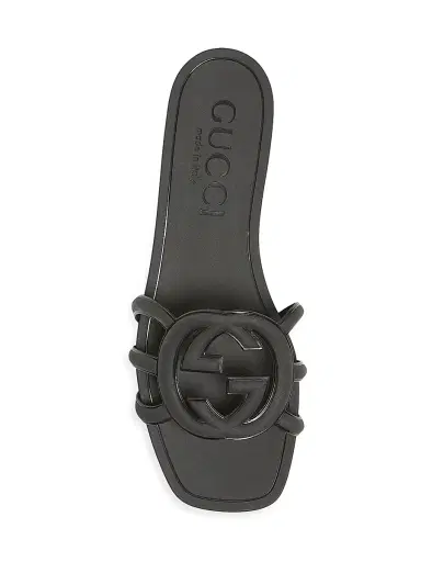 Gucci Women's Palma Rubber Slides - Nero - Size 12 Sandals | Thumbnail 4 Gucci Women's Palma Rubber Slides - Nero - Size 12 Sandals | Thumbnail 4