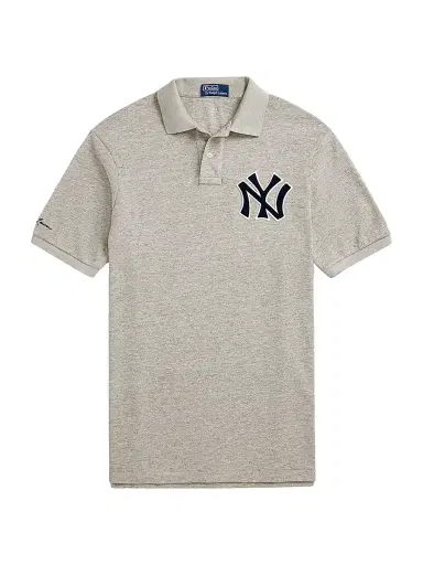 Polo Ralph Lauren Men's Yankees Mesh Polo Shirt - Loft Heather - Size XL | Thumbnail 1 Polo Ralph Lauren Men's Yankees Mesh Polo Shirt - Loft Heather - Size XL | Thumbnail 1