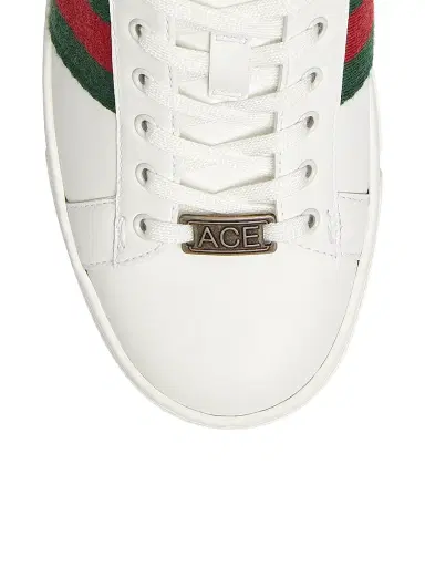 Gucci Women's Ace Leather Low-Top Sneakers - Bottle Green | Thumbnail 4 Gucci Women's Ace Leather Low-Top Sneakers - Bottle Green | Thumbnail 4